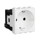 Розетка "Белое облако", 2P+E, с з/ш, "Avanti", 2 мод. DKC 4400002