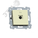 Аксиома  Механизм розетки низковольтной ТВ скрытой установки РТВ1-460,  слоновая кость