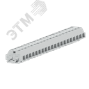 Клемма TB 2-2 с бок. подключ. с крепеж.фланцами, светло-серая
