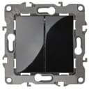 Переключатель Серия 12 12-1112-06 перекрёстный двойной, 10АХ-250В, чёрный