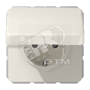 Крышка откидная для штепсельных розеток и изделий с платой 50?50 мм  слоновая кость