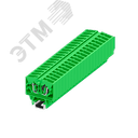 Клемма TB 1-1 на DIN-15, фронт.подключение, сечение 2,5 мм. кв., зелен