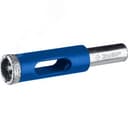 Сверло алмазное трубчатое для дрели d 4 мм по керамике и стеклу, Р60, трехгр хвостовик, Профессионал