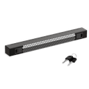 Защитный экран 1U, перфорированный 19 дюймов, черный RAL 9004 SYSMATRIX PS 0100.9000
