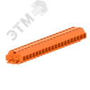 Клемма TB 2-2 с бок. подключ. с крепеж.фланцами, оранжевая 241332 SUPU