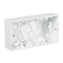 15 Коробка для наружного монтажа на 2 поста белый