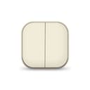 Выключатель 2-кл. 1п ОП 10А IP20 сл. кость IONICH 1425