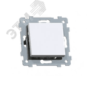 Аксиома Механизм выключателя одноклавишного скрытой установки с индикацией С110-448, белый Кунцево
