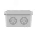 Коробка ответвительная с 8+2 кабельными вводами   д.20/20мм, IP55,70х70х40мм