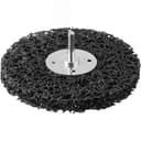 Щетка дисковая для дрели, нейлоновая проволока с абразивным покрытием, с открытой агрессивной структурой, 125мм "Профессионал".