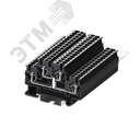 Клемма TC 2-уровневая, с перемычкой, сечение 2,5 мм. кв., черная
