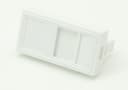 Вставка типа Mosaic 22,5x45мм, 1 порт, под модули-вставки типа Keystone, со шторкой, белая, уп-ка 10 шт. NETLAN EC-IMH-1-WT-10