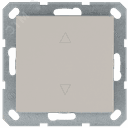 Выключатель одноклавишный для штор 10A 250V~ с накладкой, цвет Тауп