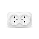 Розетка двухместная серия IONICH, б/з, о/у, 16А, 220В, белая (еврослот) Универсал