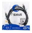 Патч-корд медный U/UTP кат.5е (3м) LSZH (черный) Cabeus (PC-UTP-RJ45-Cat.5e-3m-BK-LSZH)