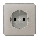 Розетка штепсельная SCHUKO 16A 250V платина