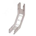 Лоток глухой КПГ 400х50-90 УТ1,5 для поворота трассы вверх на 90, оцинкованный лист S1,5