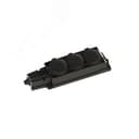 Колодка 3х розетка тройная 2К+З каучуковая        16А/250В IP44 Чёрная MultiSet