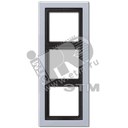 Рамка 3-я для горизонтальной/вертикальной установки  Серия- LS-Design  Материал- металл  Цвет- алюминий