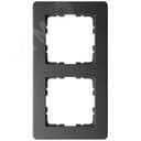 Рамка G-Flex 2-постовая, цвет черный матовый (soft touch) Jasmart