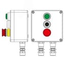 Взрывозащищенный пост управления из полиэстера CPE-P-03-(1xLR(250)-P1G(11)-1xP3E(11))-2xKA2MHK(C)1Ex d e IIC Т5 Gb / Ex tb IIIC T95°C Db IP66/КЗ