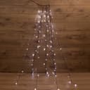 Елочная гирлянда с кольцом 7 нитей по 15 метра цвет диодов белый не соединяется 235075