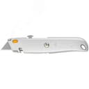 Нож для напольных покрытий серый, металлический корпус, кассета 4 лезвия FIT