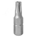 Вставка (бита) торцевая 1/4", TORX, T30, L = 25, с отверстием
