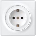 Розетка 1-м СП Florence 16А IP20 с заземл. винтов. клеммы механизм бел. (1E10201300) OneKeyElectro 2172765