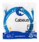 Патч-корд UTP, категория 6, 3 м, неэкранированный, синий Cabeus PC-UTP-RJ45-Cat.6-3m-BL