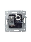 Розетка компьютерная + телевизионная 2-м Brite РТВ/РК12-БрКр RJ45 кат.5E + TV механизм беж. IEK BR-AK20-1-K10