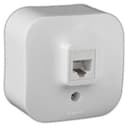 Розетка телефонная RJ 11 Quteo IP 20 Белый Legrand 782214