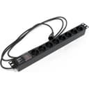 Блок розеток для шкафов 19" Hyperline SHE19-8SH-S-2.5IEC