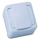 Lillium Natural Kare Розетка с/у с з/к и подн.крышкой белая 250В 36001029 Makel