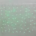 Гирлянда ДОЖДЬ занавес NeonNight 2х08м прозрачный ПВХ 160 LED ЗЕЛЕНЫЕ 235104