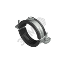 Хомут для высоких нагрузок с изоляцией с гайкой М12 для труб d 1 1/4"