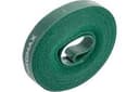 Стяжка-липучка нарезаемая, в рулоне 5 метров, зеленая NIKOMAX NMC-CTV05M-15-RL-GN