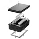 Коробка огнестойкая разветвительная для кабель-канала 40-0460-FR6.0-4-4-Р Е15-Е60 RAL9005 85х85х45 (44 шт/кор)