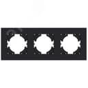 Рамка City 3-местная, графит