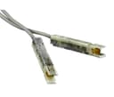 Патч-корд 110 тип - 110 тип, 1 пара, 3 м, серый LANMASTER LAN-P1-P1-3m