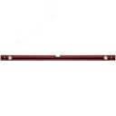 Уровень "Оптима", 3 глазка, красный корпус, фрезерованная рабочая грань, шкала 1000 мм