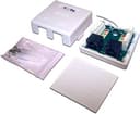 Розетка настенная 1 порт RJ-45 категории 5е и 1 порт RJ-12, UTP (белая) TWT TWT-SM2-4512-WH