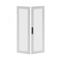 Дверь перфорированная двухстворчатая для IT-CQE 2200x600 RAL7035
