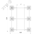 Опорная конструкция для установки оборудования TECHNORAPTOR FOOT 1500х2000 тип 2 КМ-профиль