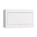 Корпус пластиковый навесной с белой дверью 1 ряд 13 модулей IP41 ЩРН-П