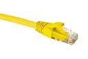Патч-корд категории 6 UTP 4 пары RJ45-RJ45, желтый, 1м, LSZH (21D-U6-01YL) EuroLAN