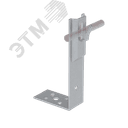 Угловой держатель зажимной для прутка D 5-8 мм H80 мм CU