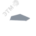 Крышка лотка монтажного углового 45 горизонтального ЛР45Г.300.15.389.1,2.1