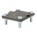 Зажим заземлитель 20 - полоса 50 (пластина 70х80мм) Cu PROxima