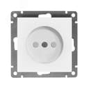 Розетка одноместная UNIVersal серия Афина б/з, с/у, з/ш, 16А, 220В, белая (еврослот), механизм
